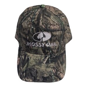 Mossy Oak Camouflage Ball Cap Hat Open Size Adjustable Snap Back Like New
